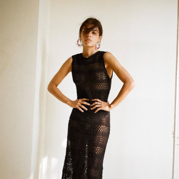 Zara Openwork Knit Dress - Picture 2 of 11